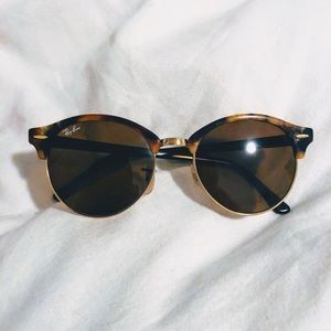 ray ban clubround tortoise polarized